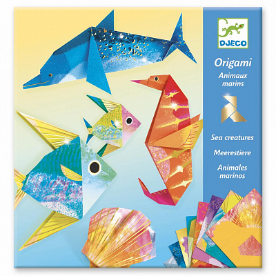 картинка Набор для оригами Djeco «Оригами» с металлическим эффектом от магазина konik.ru