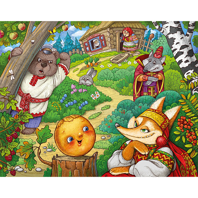 картинка Пазл "Колобок", 72 эл. от магазина konik.ru