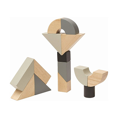 картинка Конструктор Plan Toys «Фигурные блоки» (уценка) от магазина konik.ru