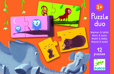 картинка Пазл-дуо "Мама и малыш", 12 дет. от магазина konik.ru