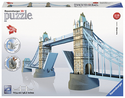 картинка 3D-пазл Ravensburger «Тауэрский мост в Лондоне», 216 эл. от магазина konik.ru