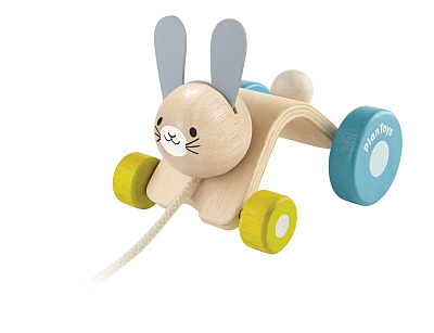 картинка Каталка Plan Toys «Заяц» от магазина konik.ru