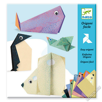 картинка Набор для оригами Djeco «Полярные животные» от магазина konik.ru