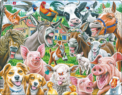 картинка Пазл "Животные фермы", 33 эл., шт от магазина konik.ru