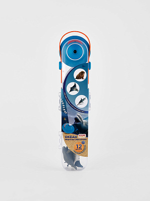 картинка Набор 12 мини-фигурок животных с проектором морские обитатели 2 от магазина konik.ru