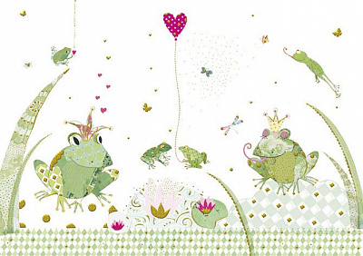картинка Мини-открытка Turnowsky «Королевская семья лягушек» от магазина konik.ru