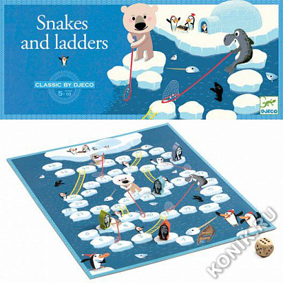 картинка Игра настольная серии CLASSIC GAMES "Сачки и лестницы" от магазина konik.ru