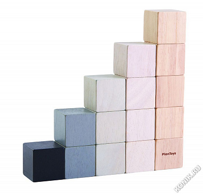 картинка Набор деревянных кубиков Plan Toys от магазина konik.ru