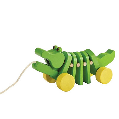 картинка Каталка Plan Toys «Танцующий крокодил», зелёный от магазина konik.ru