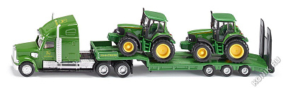 картинка Грузовик-тягач с 2-мя тракторами John Deere (1:87) от магазина konik.ru