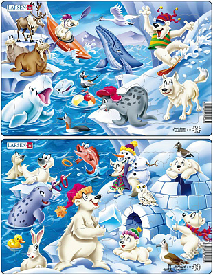 картинка Пазл «Арктика», в ассортименте,  в ассортименте (2), 17 эл., шт от магазина konik.ru