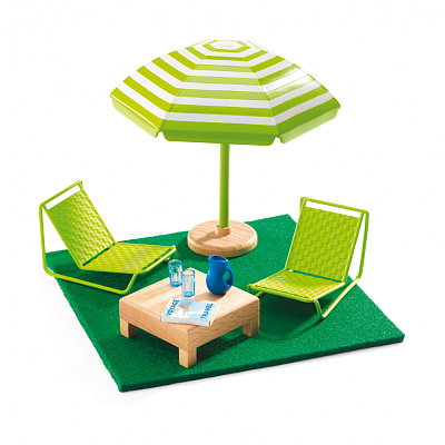 картинка Мебель для кукольного дома Терраса от магазина konik.ru