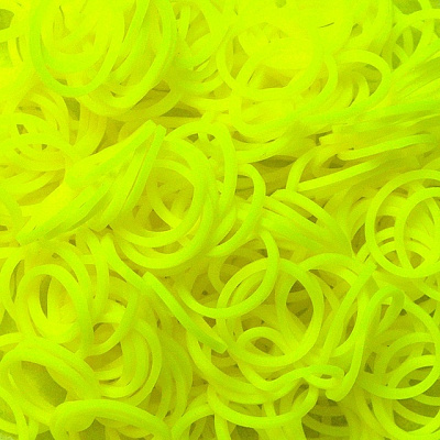 картинка Резиночки для плетения браслетов RAINBOW LOOM, желтый неон от магазина konik.ru