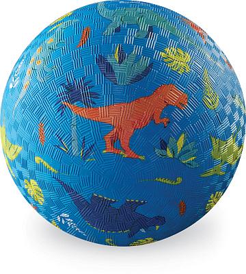 картинка Мяч Crocodile Creek «Динозавры», голубой, 18 см от магазина konik.ru