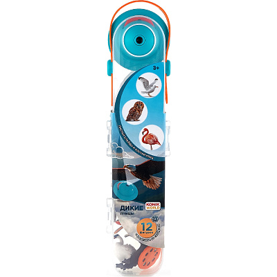 картинка Набор 12 мини-фигурок животных с проектором - птицы от магазина konik.ru