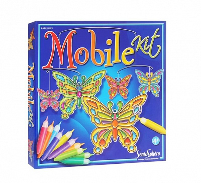 картинка Набор для творчества SentoSphere Мобиль "Бабочки", 10 цв. от магазина konik.ru