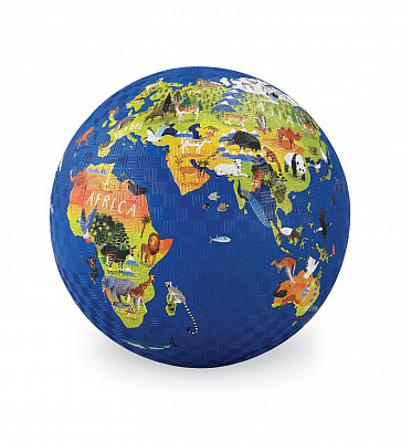 картинка Мяч Crocodile Creek «Карта мира», 13 см. от магазина konik.ru
