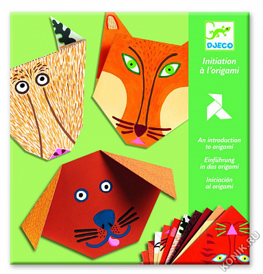 картинка Набор для оригами Djeco «Бумажные животные» от магазина konik.ru