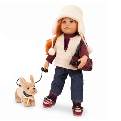картинка Кукла Gotz «Ханна с бежевой собакой», 50 см от магазина konik.ru