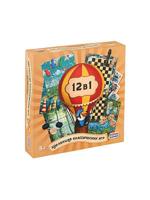 картинка Игра настольная "Мультинабор 12 в 1" от магазина konik.ru