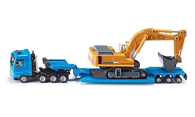 картинка Грузовик-тягач MAN с экскаватором Liebherr (1:87) от магазина konik.ru