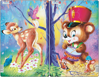 картинка Пазл «Милые животные», в ассортименте (2), 14 эл., шт от магазина konik.ru