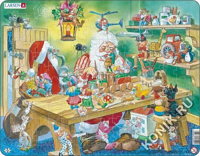 картинка Пазл Larsen «Мастерская Санта Клауса», 140 эл. от магазина konik.ru