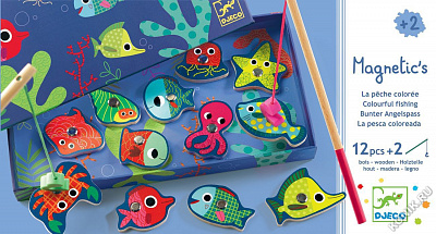 картинка Магнитная игра Djeco "Цветная рыбалка" от магазина konik.ru