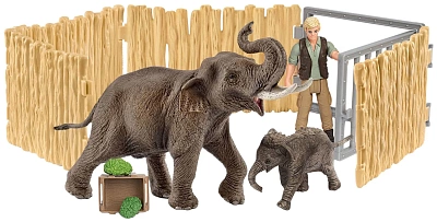 картинка Набор Schleich «Уход за слоном». Лимитное издание (выставочный образец) от магазина konik.ru