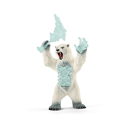 картинка Фигурка Schleich Снежный медведь с оружием от магазина konik.ru