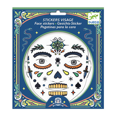 картинка Наклейки для лица Череп от магазина konik.ru