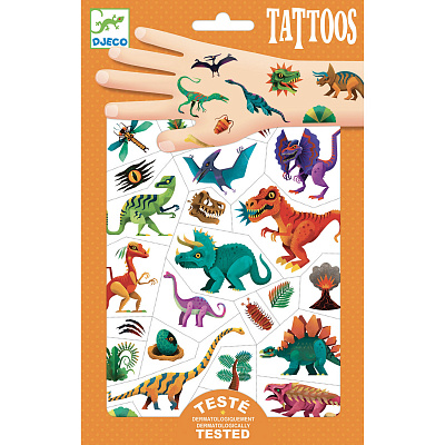 картинка Татуировки Djeco «Динозавры» от магазина konik.ru