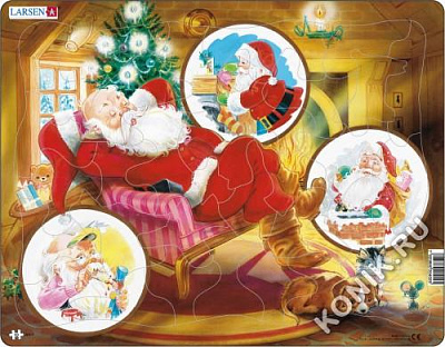 картинка Пазл Larsen «Санта-Клаус 2», 33 эл. от магазина konik.ru