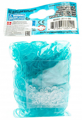 картинка Резиночки для плетения браслетов RAINBOW LOOM, гелевые бирюзовые от магазина konik.ru