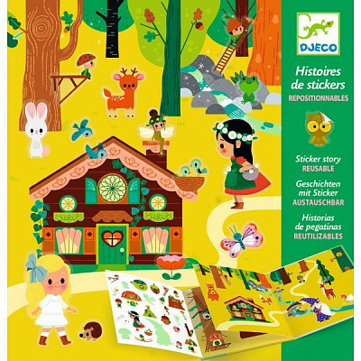 картинка Набор с наклейками Djeco «Магический лес» от магазина konik.ru