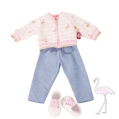 картинка Комплект одежды и обуви Gotz «Фламинго» для кукол 45-50 см от магазина konik.ru