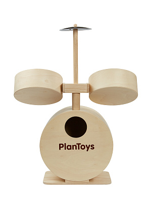картинка Музыкальный инструмент Plan Toys «Барабанная установка», серия MUSIC от магазина konik.ru