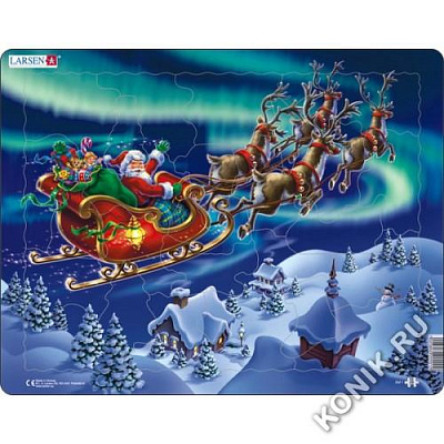 картинка Пазл Larsen «Санта-Клаус 1», 26 эл. от магазина konik.ru