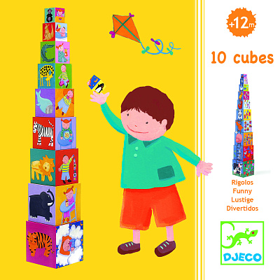 картинка Кубики-пирамидка "Забавные кубики" от магазина konik.ru