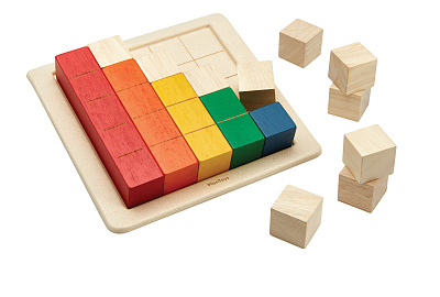 картинка Деревянные кубики Plan Toys «Мозаика» от магазина konik.ru