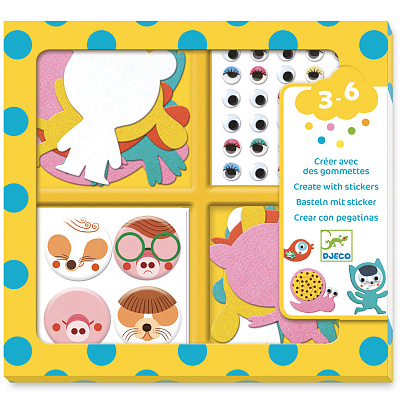 картинка Набор для творчества серии STICKERS "Животные" от магазина konik.ru