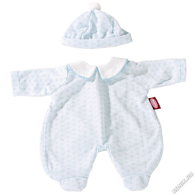 картинка Набор одежды боди + шапочка, голубой, 30-33 см от магазина konik.ru