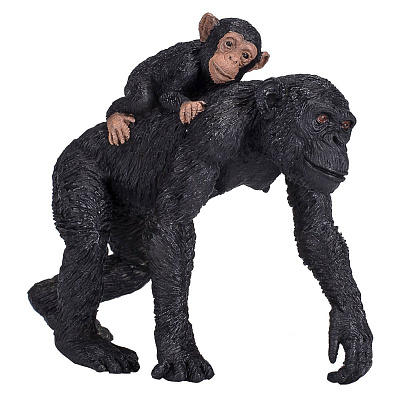 картинка Фигурка KONIK «Шимпанзе с детёнышем» от магазина konik.ru