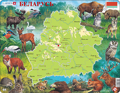 картинка Пазл Larsen «Беларусь», 72 эл. от магазина konik.ru