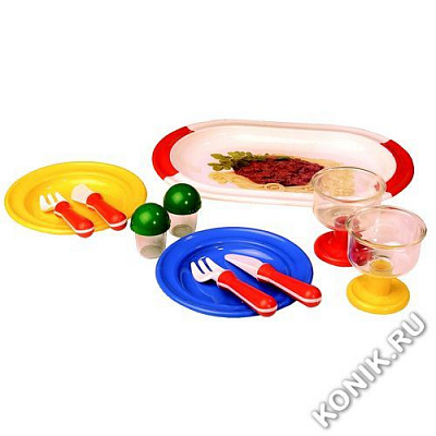 картинка Набор посуды Spielstabil «Сытный обед» (уценка) от магазина konik.ru