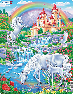 картинка Пазл «Единороги», 32 эл., шт от магазина konik.ru