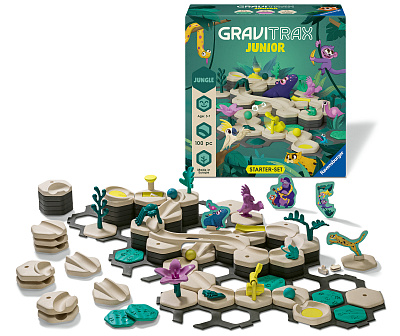 картинка Конструктор Ravensburger GraviTrax Junior Стартовый набор "Джунгли, L" от магазина konik.ru