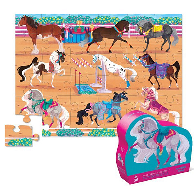картинка Пазл 36 дет., Лошади от магазина konik.ru