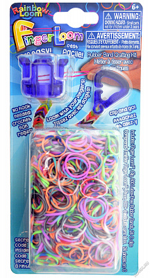 картинка Набор для плетения браслетов из резиночек RAINBOW LOOM Finger Loom (Фингер Лум), фиолетовый от магазина konik.ru