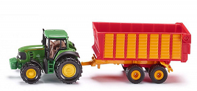 картинка Трактор Claas с прицепом для силоса от магазина konik.ru